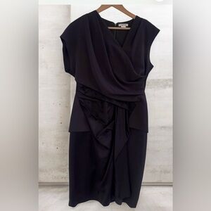 Helmut Lang mixed media silk cocktail dress. In excellent conditions size 6